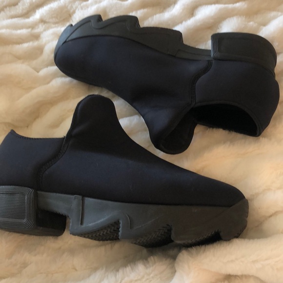 iRi NYC Shoes - IRI NYC Neoprene Black Slip on Sneaker